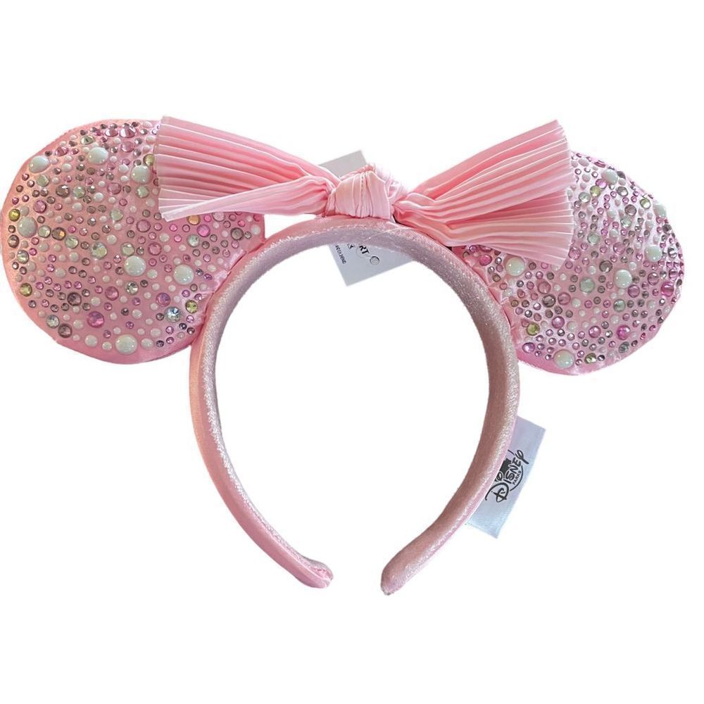 Pink rhinestone bling Mickey and Minnie mouse ears​